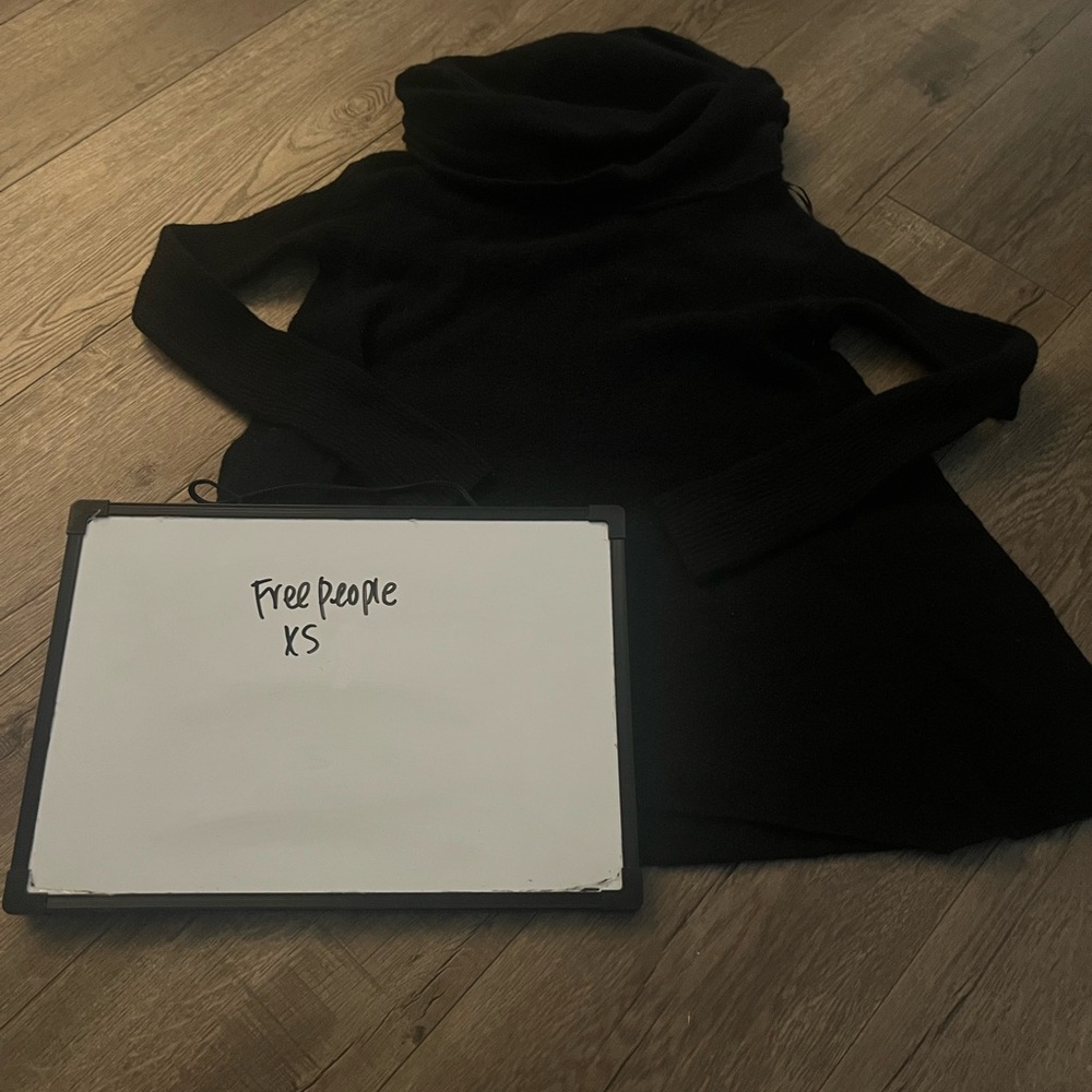 Free People Black Sweater tunic